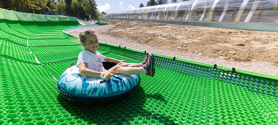 Le tubing à la station le Schnepf