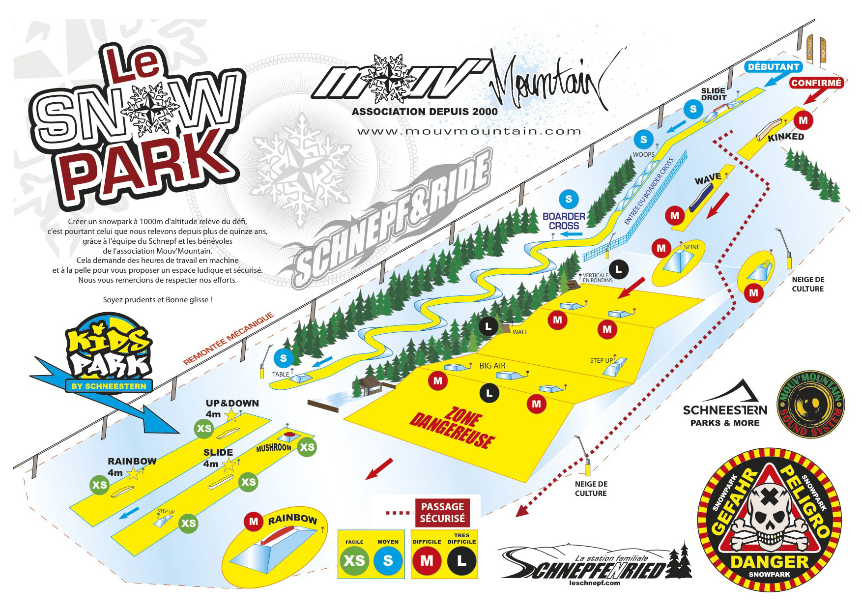 plan du snowpark